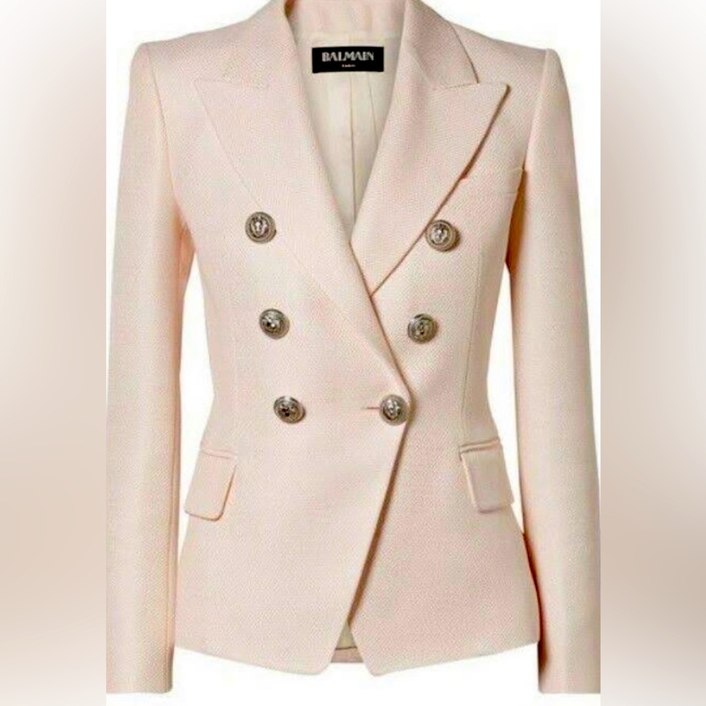 Balmain 6 Button Double-Breasted Blazer